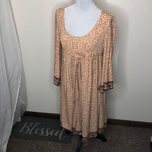 Muggy London floral print tie front long sleeve dress​